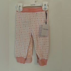 NWT Baby girl 3/6 month Pink Calvin Klein set of 2